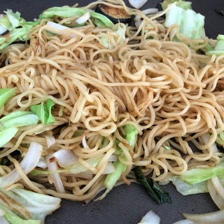 焼き鳥のタレで甘口焼きそば